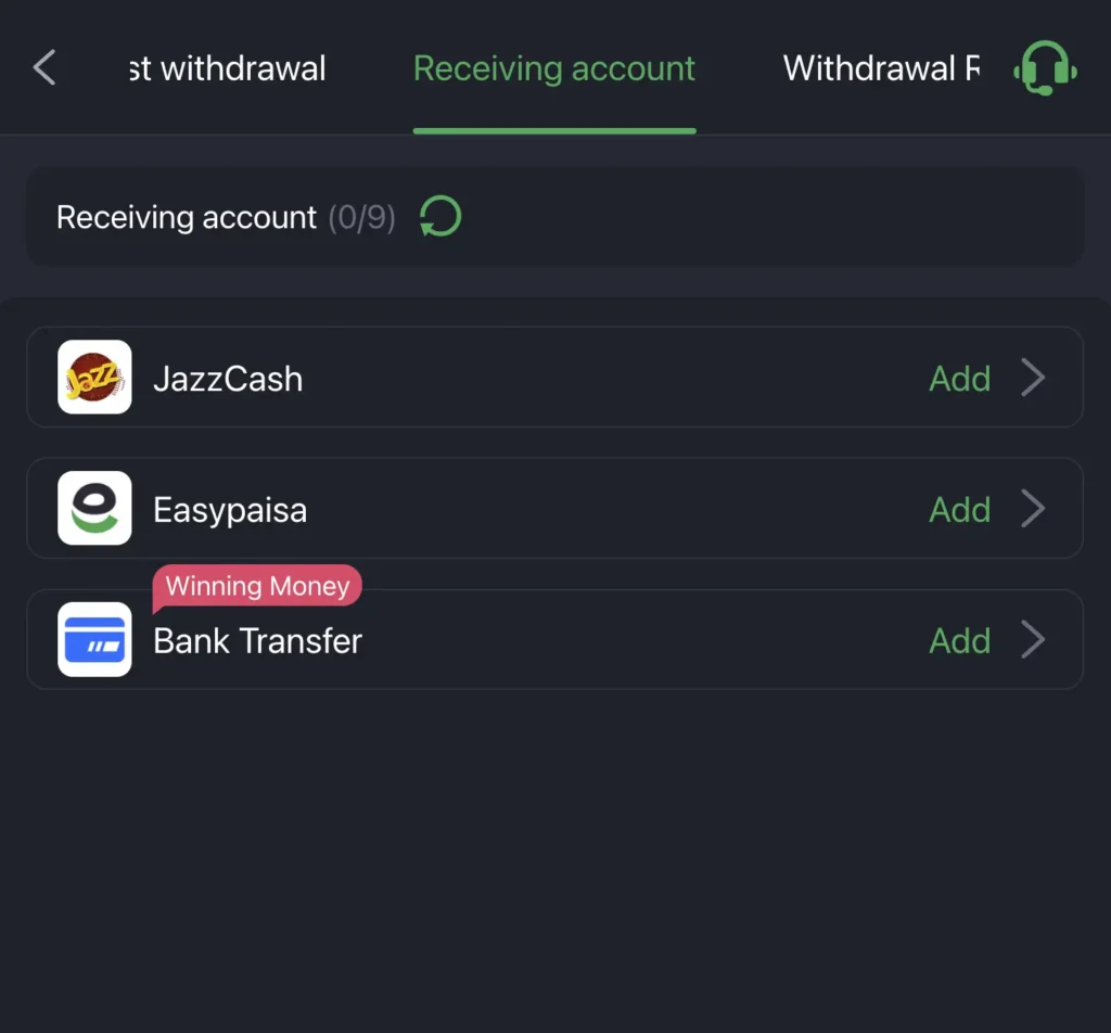 jj 55 app withdrawal screenshot